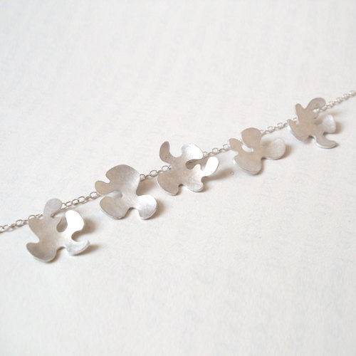 Sterling Silver Petal Necklace, Handmade, Free Shipping on Luulla