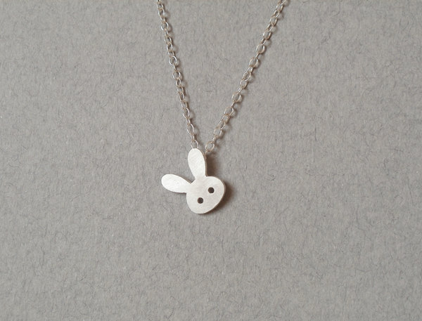 Bunny Rabbit Necklace No. 1 In Sterling Silver, Handmade In Beautiful ...