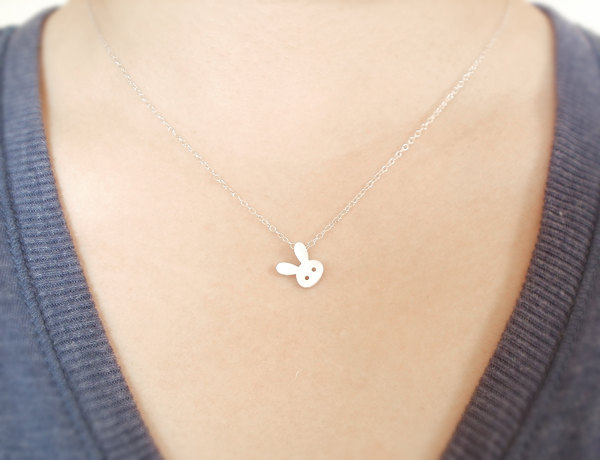 Bunny Rabbit Necklace No. 1 In Sterling Silver, Handmade In Beautiful ...